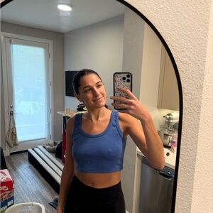 Women's Blue Crop Top
